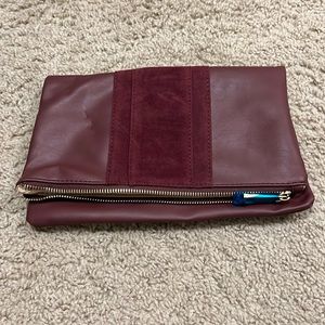 Maroon summer & rose clutch